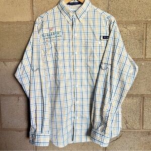 Columbia PFG Men's Sz S/P Omni-Shade Super Tamiami Long Sleeve Shirt UPF40